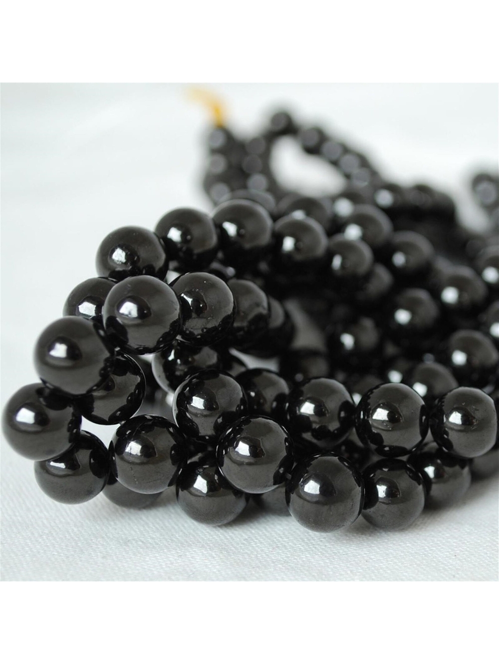 Black Obsidian Round 4mm Gemstone Beads Bulk Lot 50 pcs